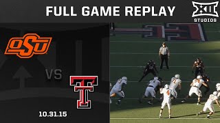 Oklahoma State vs. Texas Tech & Patrick Mahomes (10.31.15) Football Full Game Replay