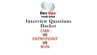 Docker interview question CMD vs ENTRY POINT vs RUN in DOCKER file