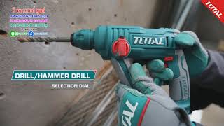 Total TRHLI 1601 สว่านโรตารี่ ไร้สาย 20V สำหรับงาน DIY