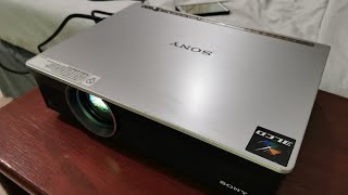 ทดสอบฉายกลางคืน โปรเจคเตอร์ SONY VPL-CX120 แสง 3000 Lumens สภาพสวย แสงแจ่มมาก ชั่วโมงเหลือเยอะ