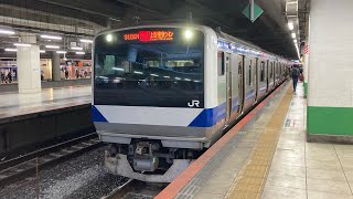 常磐線E531系0番台水カツK464編成　北千住駅発車