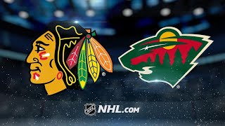 Dubnyk, Coyle lift Wild past Blackhawks, 3-0