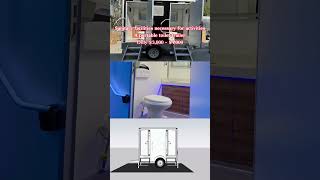 Best sanitation solution in action - Mobile toilet trailer#toilet #trailer