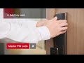 How to use Hafele digital door lock PP8100 | English