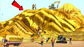 ये देखलो सोने के पहाड़ो को तोड़कर सोना कैसे निकला जाता है। how to pure gold and melting factory