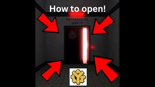 Roblox site 77 door opened in site 76! get access to the private beta NOW! [patched]