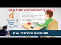 public static void main(String[] args) in Java | Java Interview questions