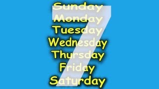 The 7 Days of the Week Song ♫ 7 Days of the Week ♫ Kids Songs by The Learning St