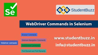 Selenium WebDriver Commands - StudentBuzz