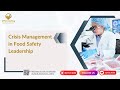 Crisis Management in Food Safety Leadership