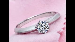 0.65 Carat Diamond Steling Silver Engagement Ring by Gullei.com