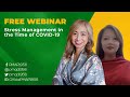 FREE Webinar: Stress Management in the Time of COVID-19