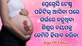 ଗର୍ଭସ୍ଥ ଶିଶୁର ବୟସ କେମିତି  ହିସାବ କରିବା | How to Calculate Age of Fetus after Positive Pregnancy Test