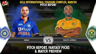 JSCA International Stadium Complex Ranchi Pitch Report| IND v RSA Dream11 Team| India v South Africa