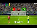 Portugal vs Brazil Penalty Shootout 🔥| Cristiano Ronaldo vs Neymar Jr 🔥