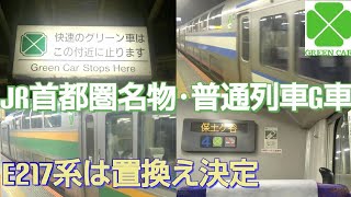 【E217系引退間近!!】横須賀･総武快速線と東海道線のグリーン車を乗り継いできた。