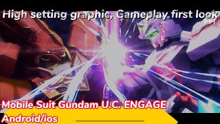 Mobile Suit Gundam U.C. ENGAGE Android/ios: High setting graphic, gameplay first look