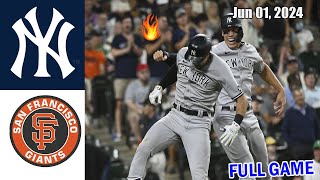 Yankees vs Giants FULL GAME Jun 01, 2024 Game Highlights - MLB Highlights | 2024 MLB Season