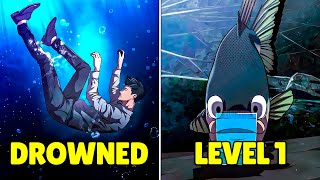 When a FISH Has a SYSTEM, He Gains LEVELS and Skills to RULE the Waters! - Manhwa Recap