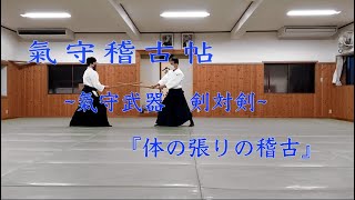 氣守稽古帖 ~氣守武器 剣対剣~ 『体の張りの稽古』