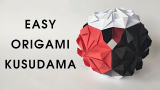 Origami  KUSUDAMA 6 modules (easy way) | How to make an easy kusudama