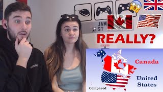 British Couple Reacts to Canada and The United States Compared