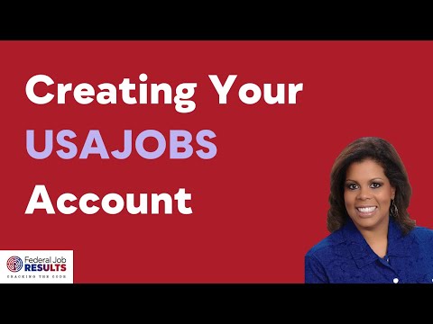 Navigating Usajobs Gov Creating Your Account Profile Youtube