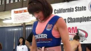 Bonnie Aerts at the 2009 USPF California State Championships: 253-lb. Deadlift