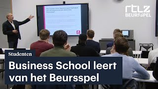 Studenten Business School leren beleggen van het Beursspel - #Beursspel