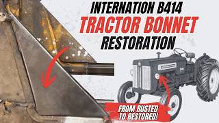 International B414 Bonnet Repair | Fabricating a Bonnet Support Bracket