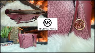 MICHAEL KORS || Charlotte Large Logo Leather Top Zip Top Tote Bag ~ UNBOXING ~ Review