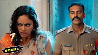 Seven Kannada Movie Scenes | Nandita Visits Police Station For Missing Husband - Officer Misbehaves