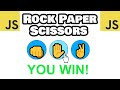 Build this rock paper scissors game with JavaScript! 👊