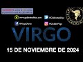 Horóscopo Diario - Virgo - 15 de Noviembre de 2024.