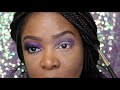 lupus purple glitter eye tutorial remembering asha sharron 🦋