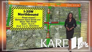 Road closures this weekend