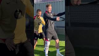 💪 Ter Stegen begins his rehab at the Ciutat Esportiva! 👊 #fcbarcelona #shorts