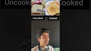 Cooked vs uncooked food #food #cooking