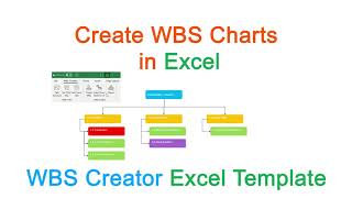 Create a WBS Chart in Excel - Create Work Breakdown Structure Chart - Tutorial & Free Download