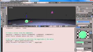 Blender - 3dTMW Python Lesson18 - Getting The Distance Between Two Objects