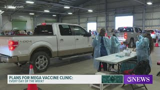 5,500 vaccines arrive in Nueces County for the mega clinic at the Richard Borchard Fairgrounds