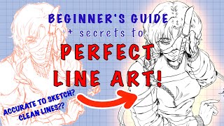 SECRETS TO ✨PERFECT LINE-ART✨ | Beginner Line Art Tutorial #procreate #arttutorial