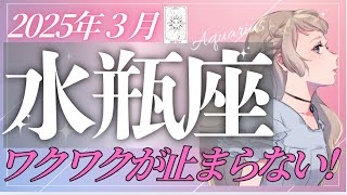 【水瓶座３月🌸】ワクワクが止まらない✨こんな展開あるんですね✨神回です🌈|個人鑑定級タロットカードオラクルカードルノルマンカードリーディング