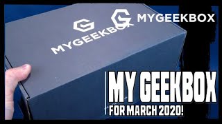 What's inside My Geek Box Subscription Box for April 2020?? | Video Unboxing!