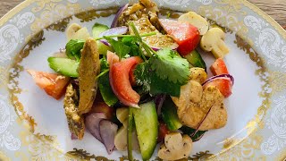 New Year salad with chicken/Новогодный салад с курицой и грибой/Yangi yil uchun tovuqli salad ajoyib