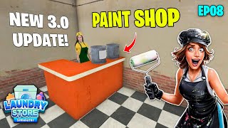 NEW EXCLUSIVE 3.0 UPDATE \u0026 PAINT SHOP in Laundry Store Simulator #8