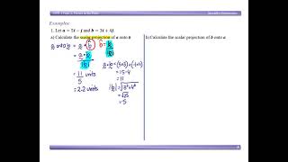 Vector Projection 2D Example 1