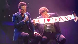 Donny Osmond and Guest  brother Jay Osmond Nottingham 27th January 2013...Love Me For A Reason.