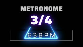 3/4 METRONOME 63 BPM △