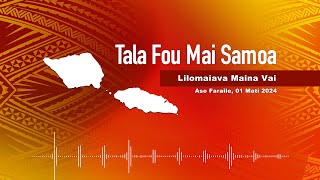 Radio Samoa - News from Samoa (01 MAR 2024)